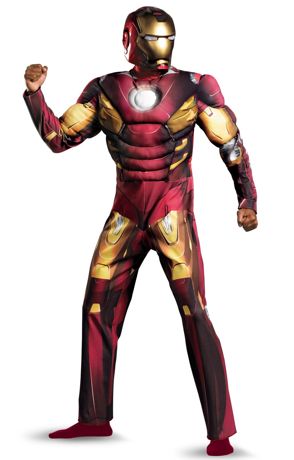 The Avengers Iron Man Mark VII Muscle Adult Costume