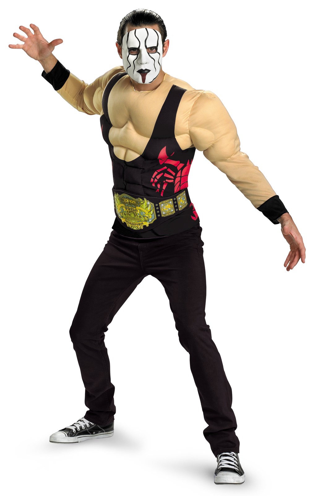 TNA Impact Wrestling Sting Muscle Adult Costume