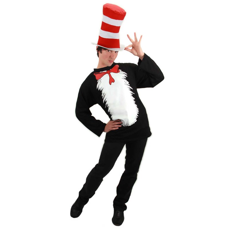 Dr. Seuss Cat In The Hat Adult Costume for the 2022 Costume season.