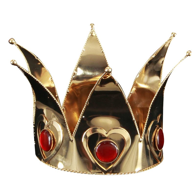 Mini Queen of Hearts Gold Adult Crown for the 2022 Costume season.