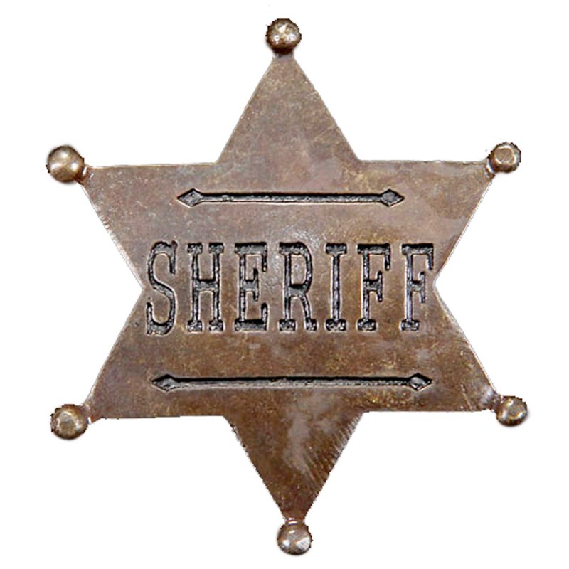 Sheriff Star Badge for the 2022 Costume season.