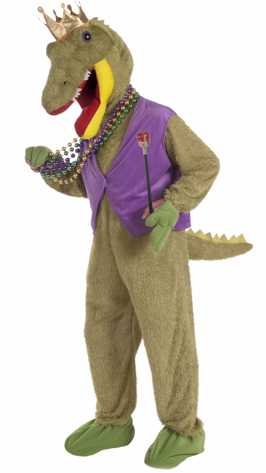 Mardi Gras Alligator King Adult Costume