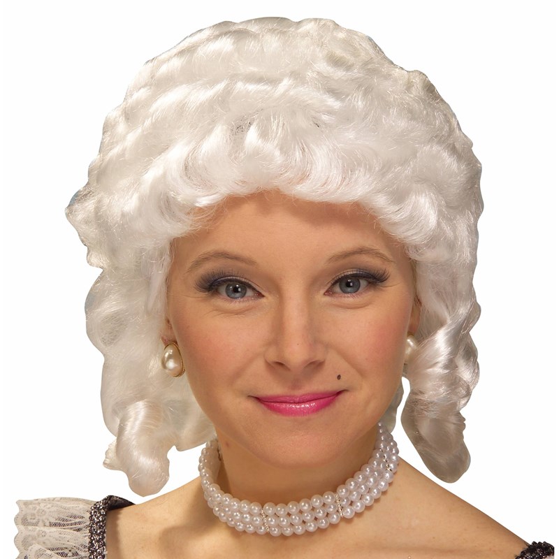 Womens Colonial Adult Wig (White) for the 2022 Costume season.