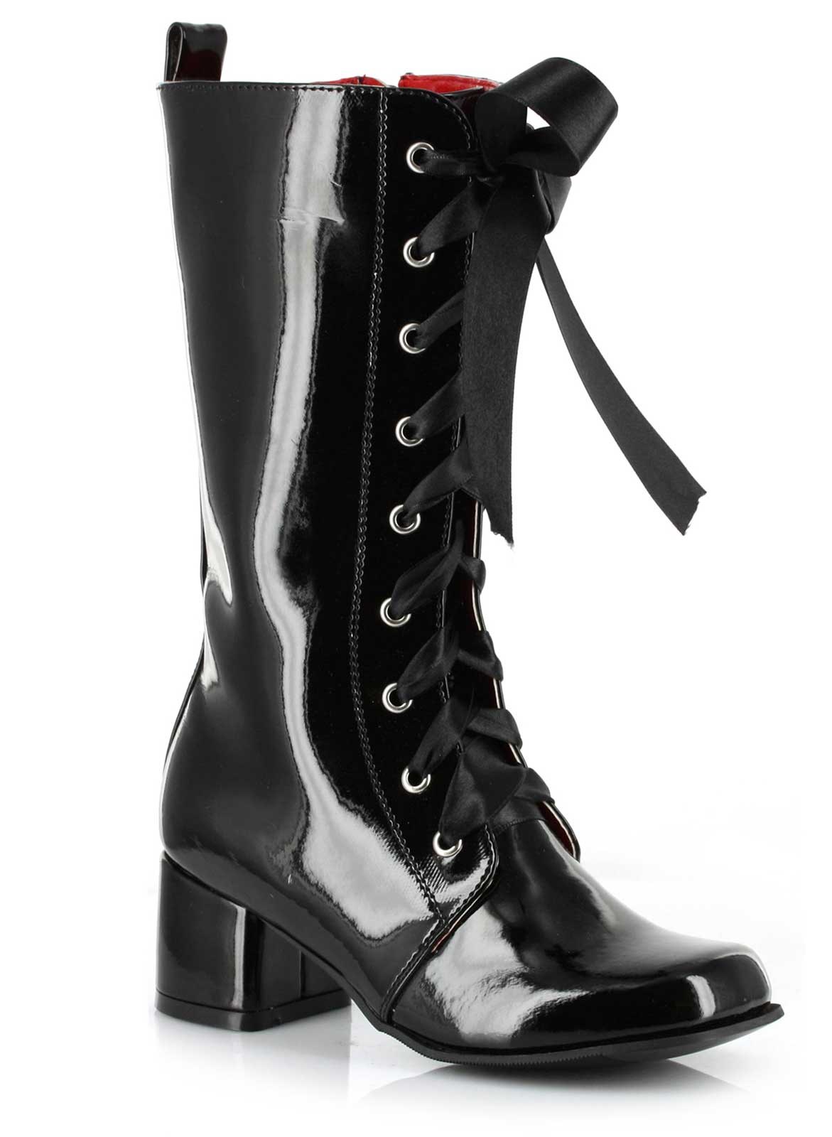 Black Lace - Up Child Boots