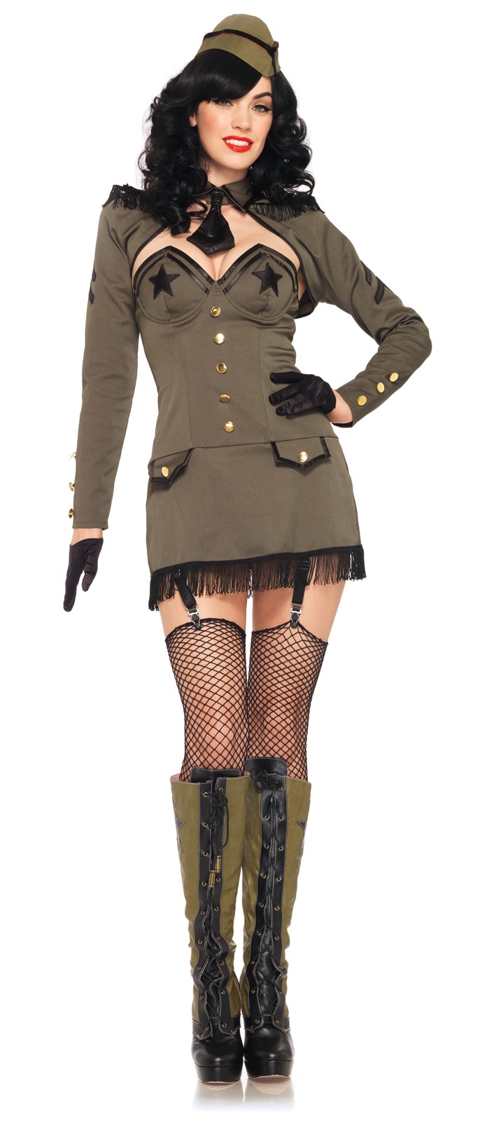  Girl Halloween Costumes on Halloween Costumes Pin Up Army Girl Adult Costume