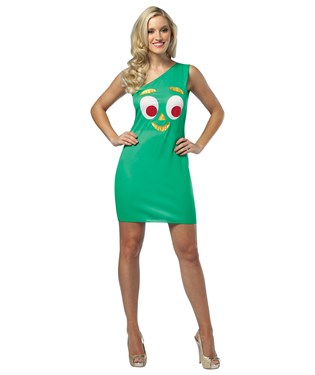 Gumby Tank Dress Adult Costume