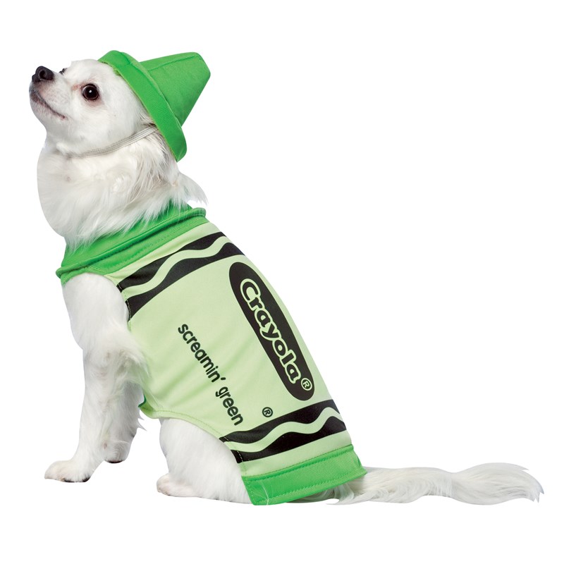 Crayola Green Crayon Pet Costume for the 2022 Costume season.