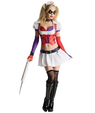 Batman Arkham City Asylum Harley Quinn Adult Costume