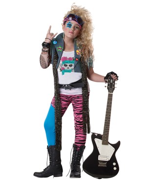 80s Glam Rocker Child Costume