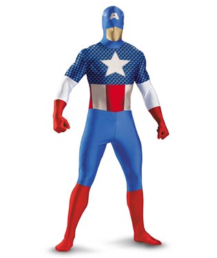 Captain America Bodysuit Adult Costume