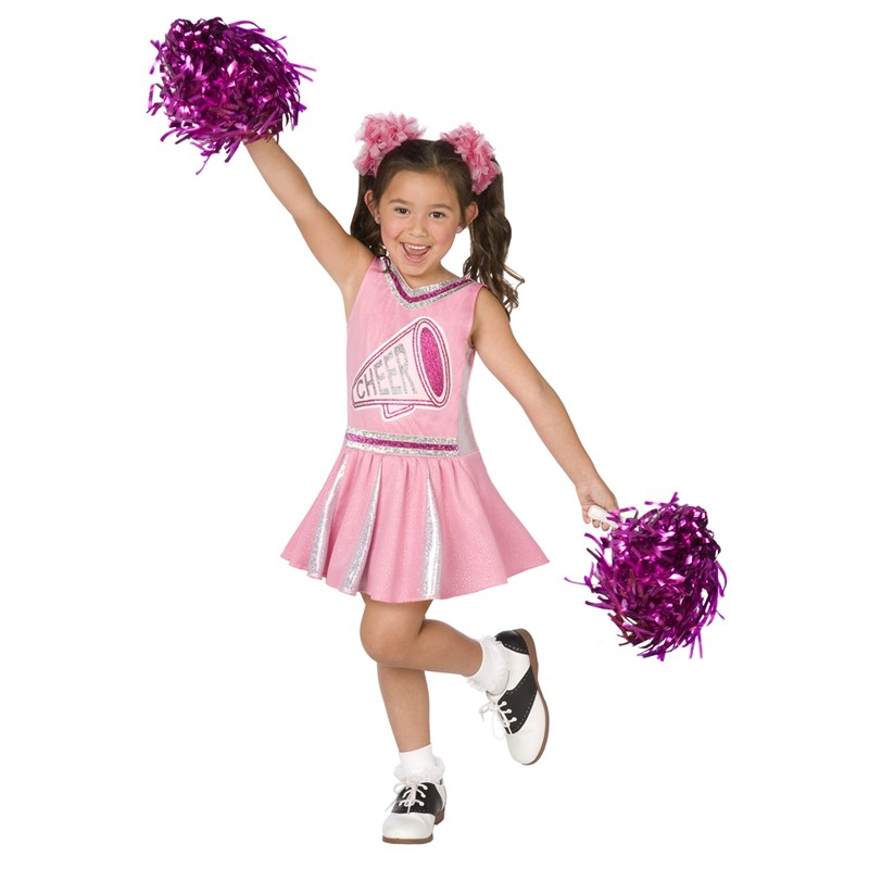 Pink Cheerleader Child Costume for the 2022 Costume season.