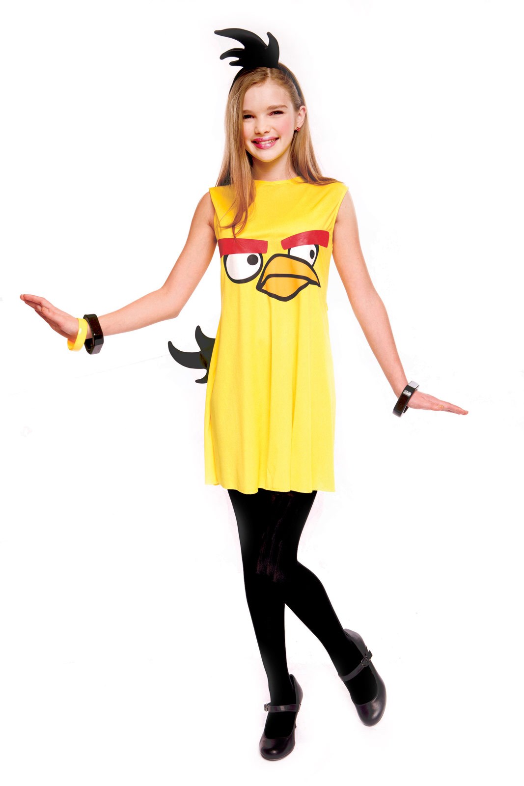 Rovio Angry Birds Yellow Bird Dress Tween Costume