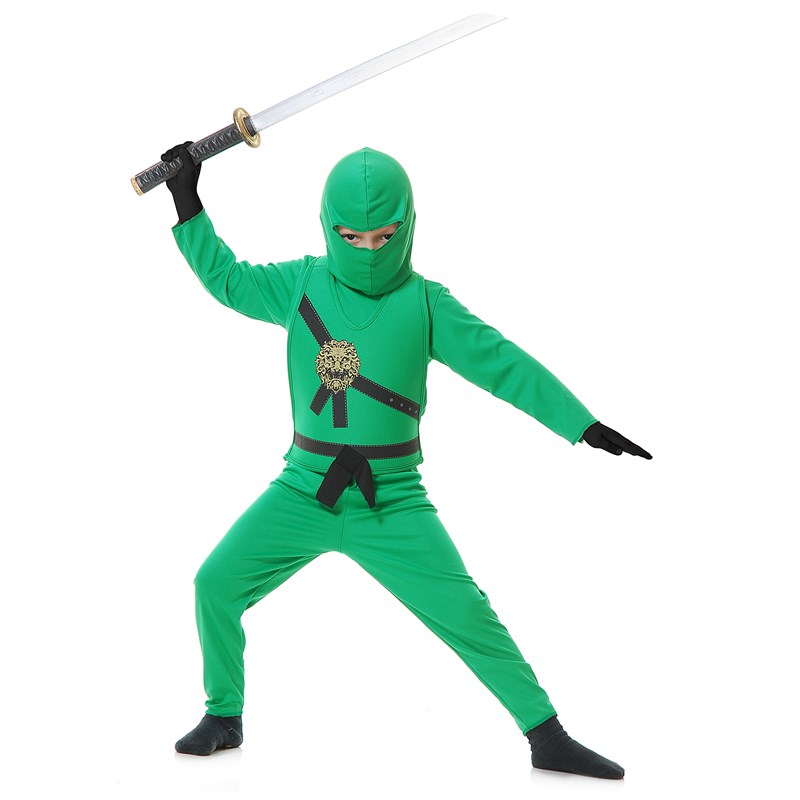 Green Ninja Child Costume for the 2022 Costume season.