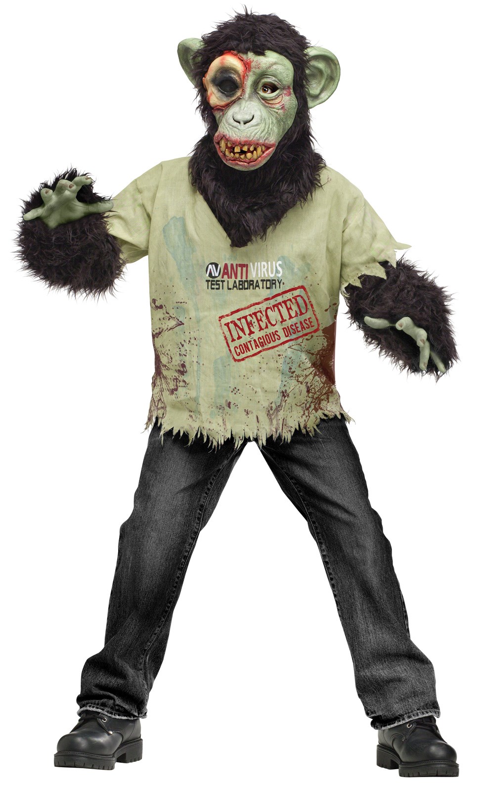 Zombie Chimp Child Costume