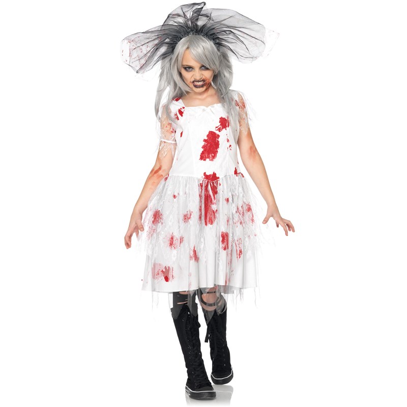 Zombie Bride Child Costume for the 2022 Costume season.