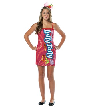 Nestle Cherry Laffy Taffy Tube Dress Teen Costume