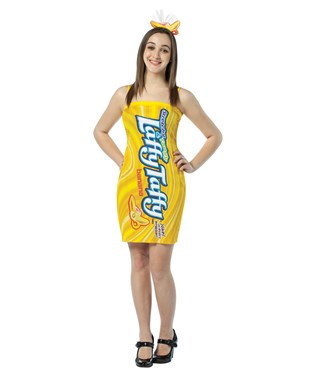 Nestle Banana Laffy Taffy Tube Dress Teen Costume