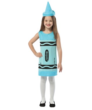 Crayola Sky Blue Tank Dress Child Costume
