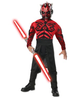 Stars Wars Deluxe Muscle Chest Darth Maul Child Costume