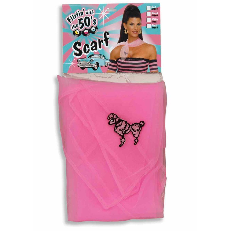 Pink 50s Poodle Scarf (Adult) for the 2022 Costume season.