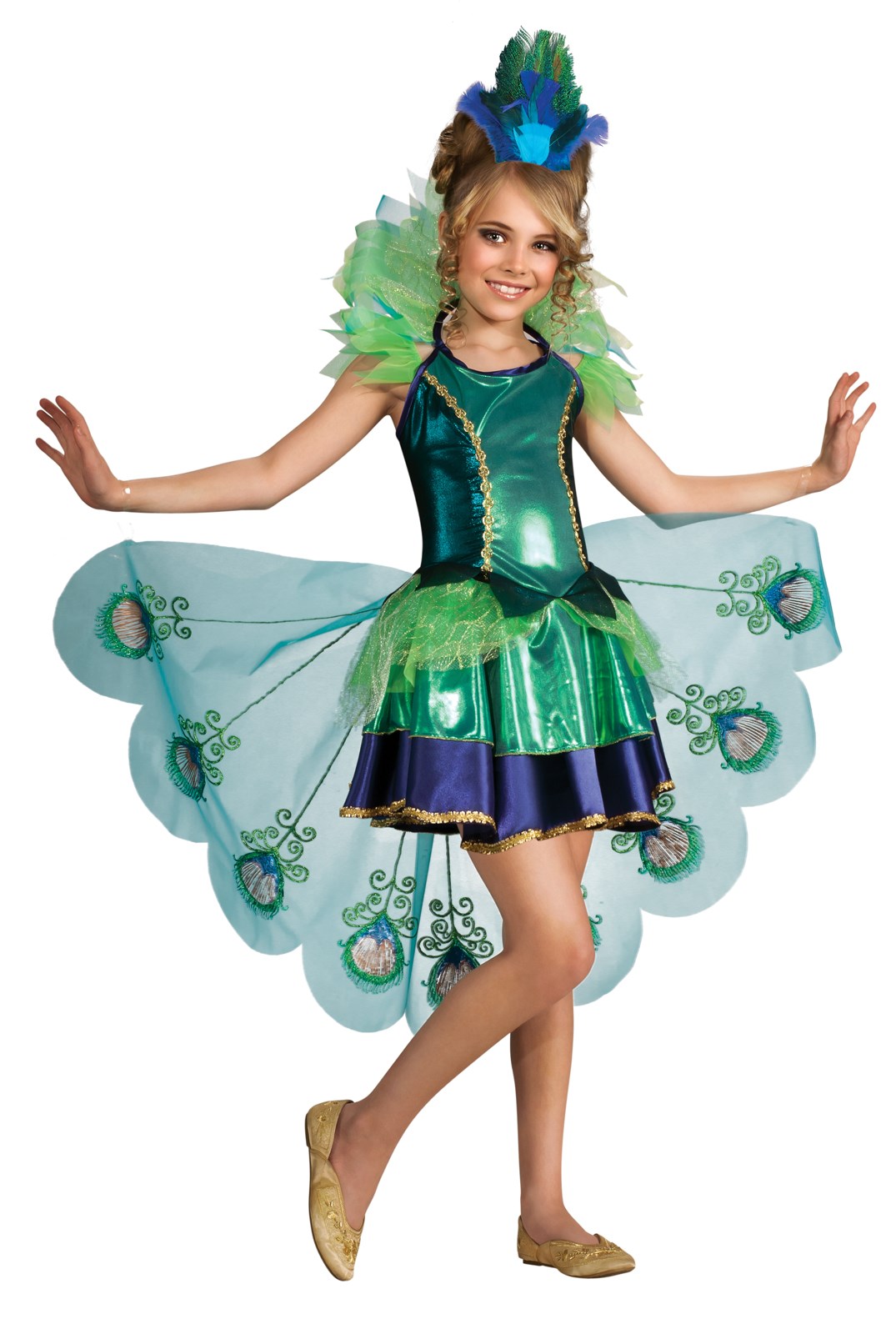 Peacock Girl Child Costume