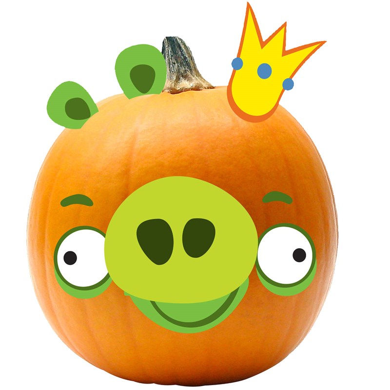 Rovio Angry Birds King Pig Pumpkin Push Ins for the 2022 Costume season.