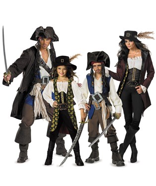 The Pirates of the Caribbean Group Costumes