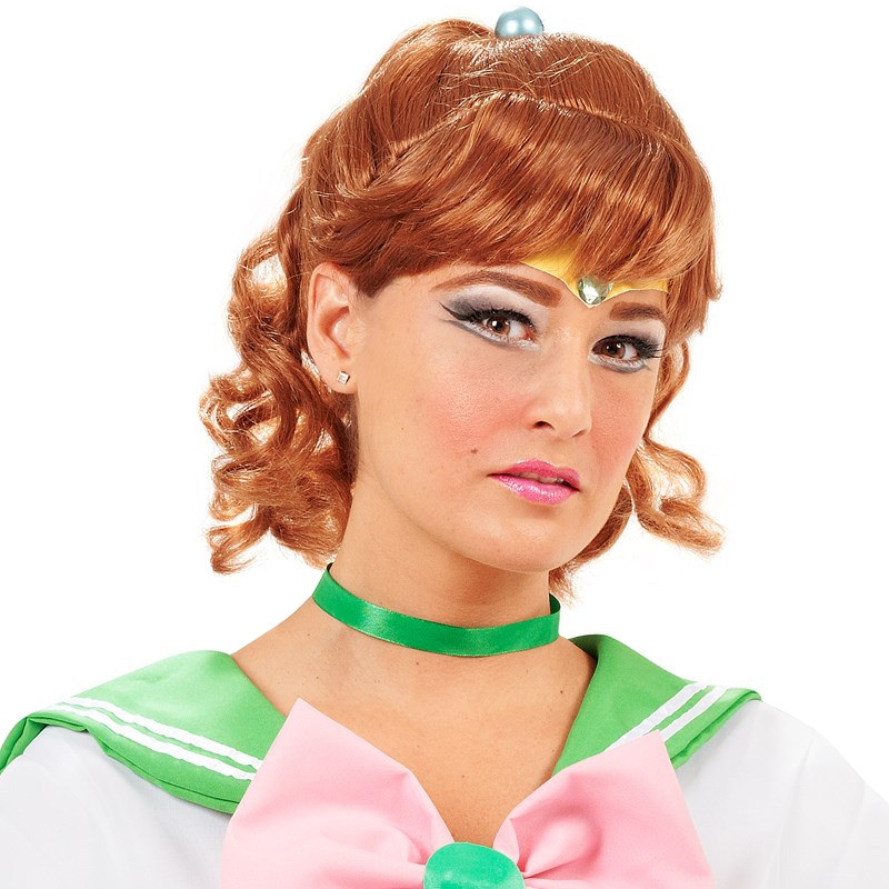 Sailor Moon Sailor Jupiter Wig Adult for the 2022 Costume season.