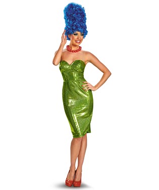 The Simpsons Marge Glam Deluxe Adult Plus Costume