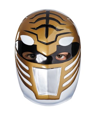 Power Rangers White Ranger Vacuform Adult Mask