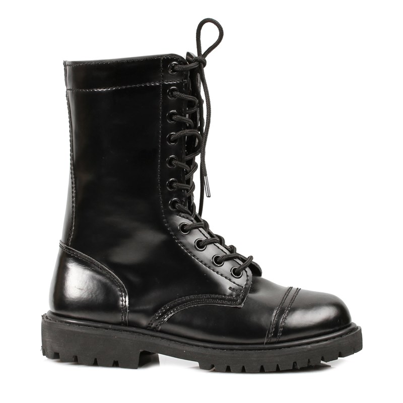 Womens Adult (Black) Combat Boots for the 2022 Costume season.