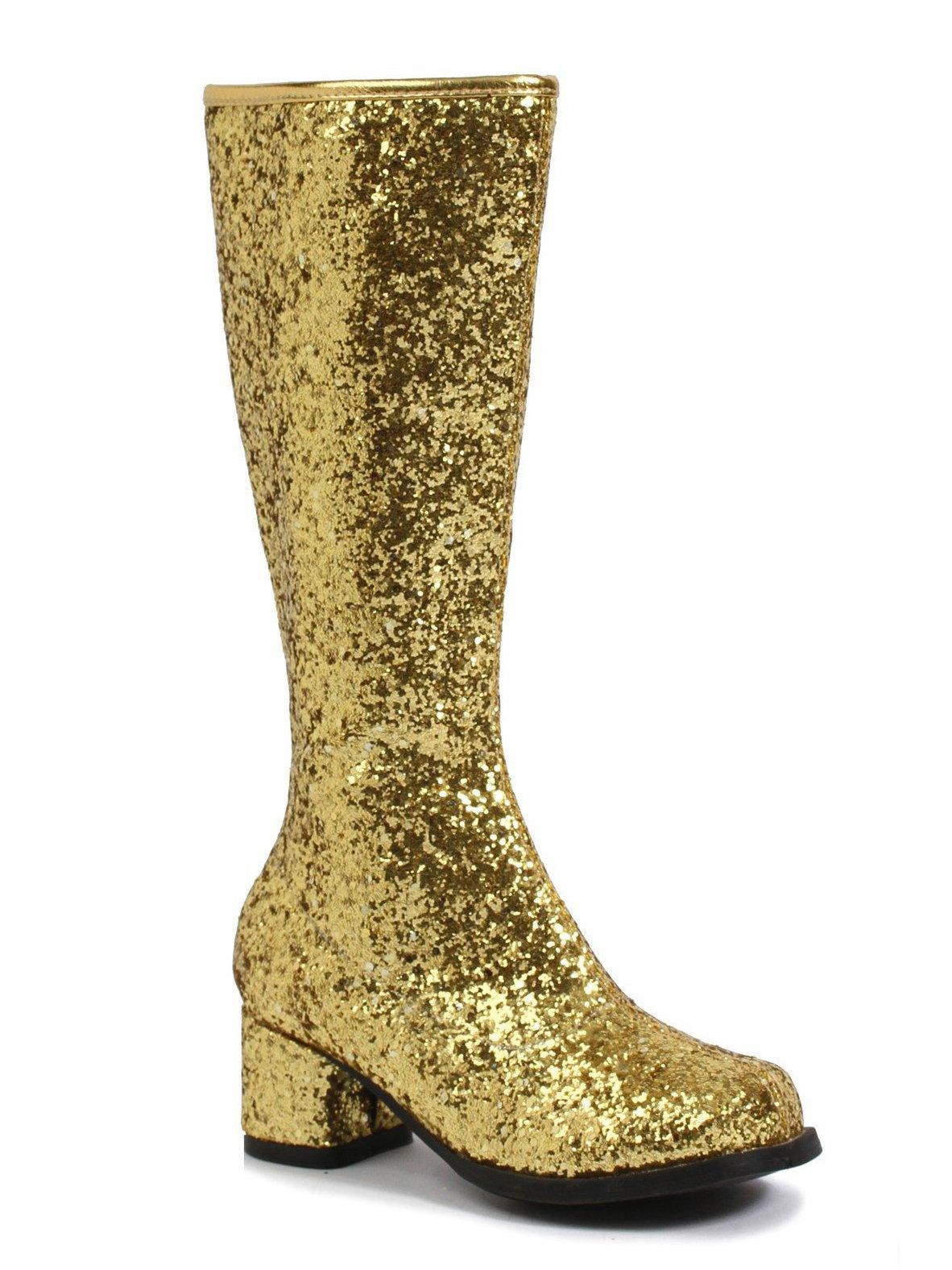 Kids Gold Glitter Gogo Boots