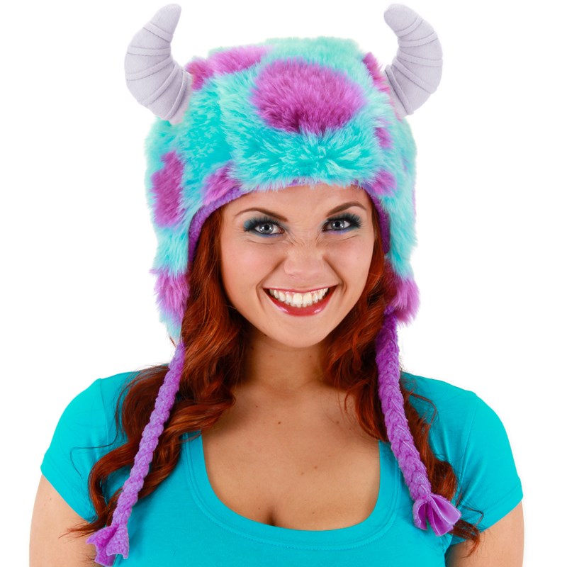 Monsters University Sulley Deluxe Adult Hoodie Hat for the 2022 Costume season.
