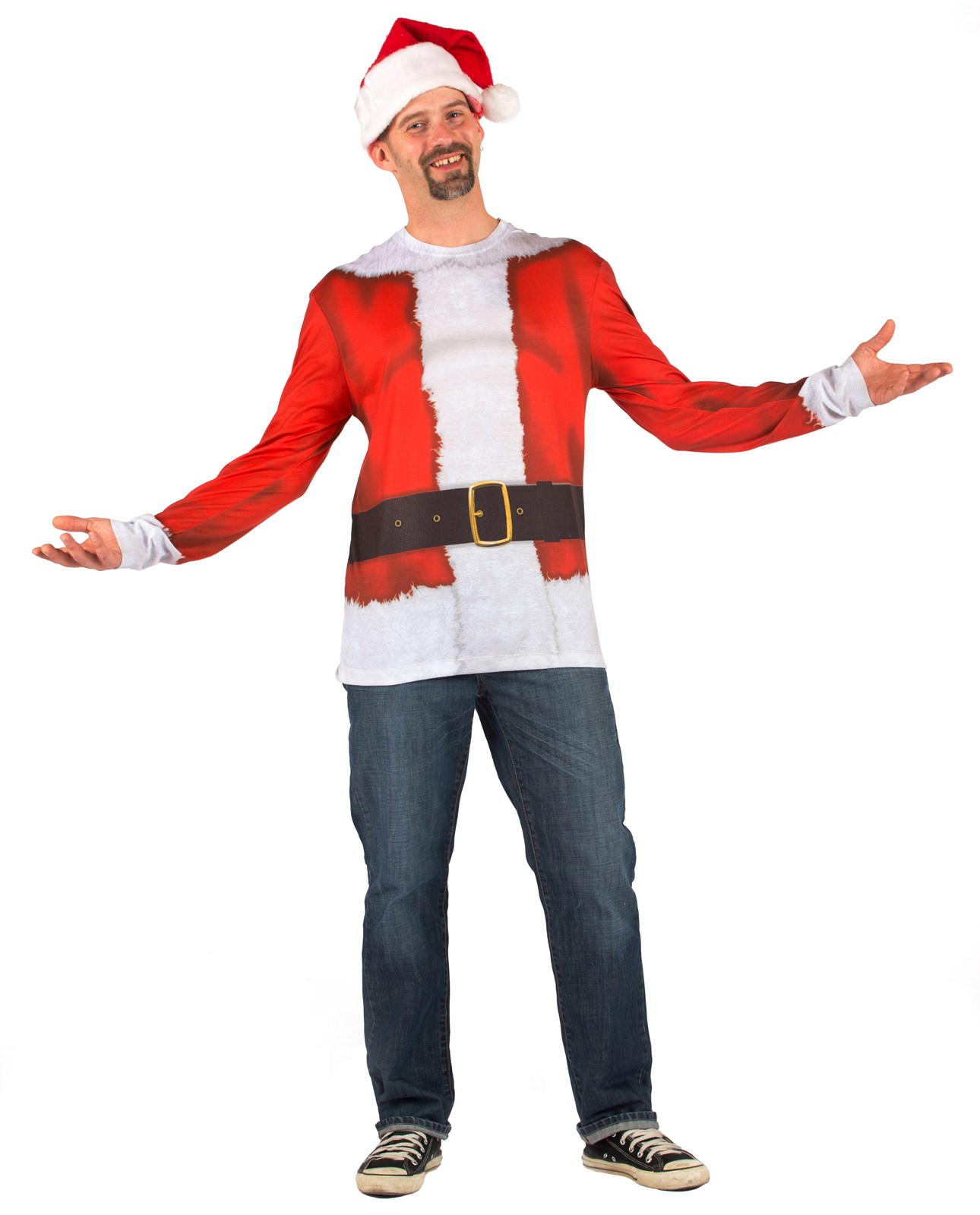 Santa Claus Shirt Adult Costume