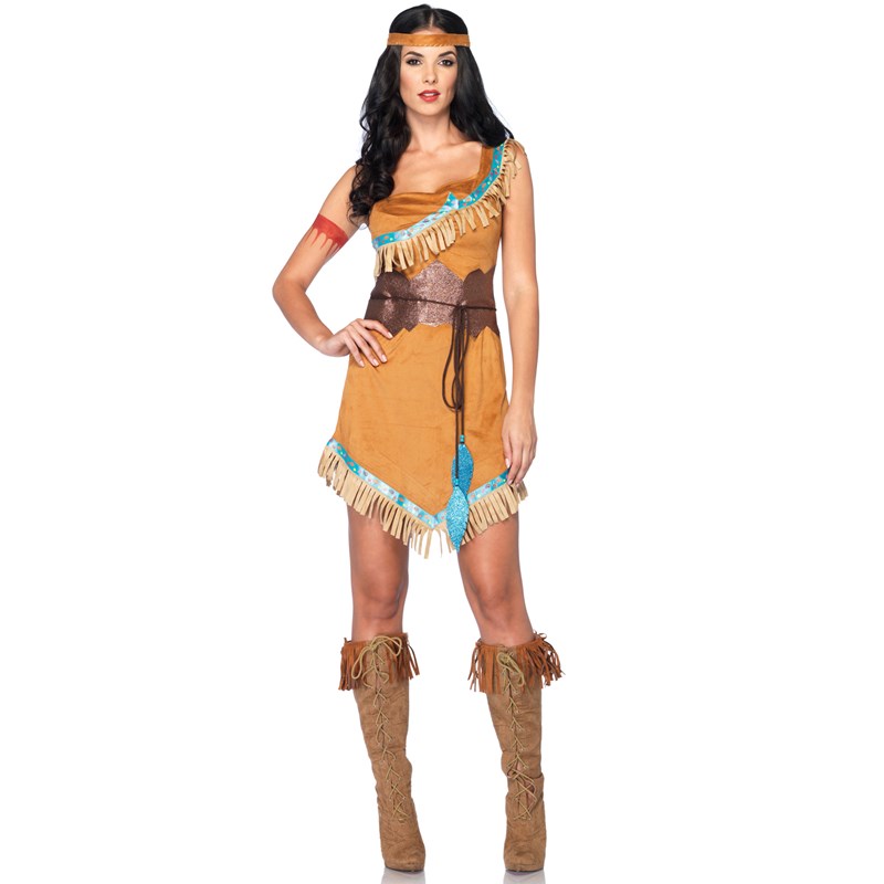 Disney Princesses Pocahontas Adult Costume for the 2022 Costume season.