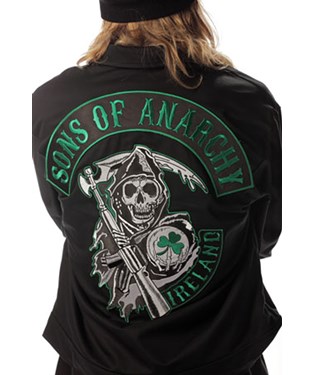 Sons Of Anarchy Green Ireland Mechanic Jacket Plus