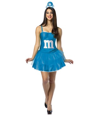 M&MS Blue Adult Party Dress