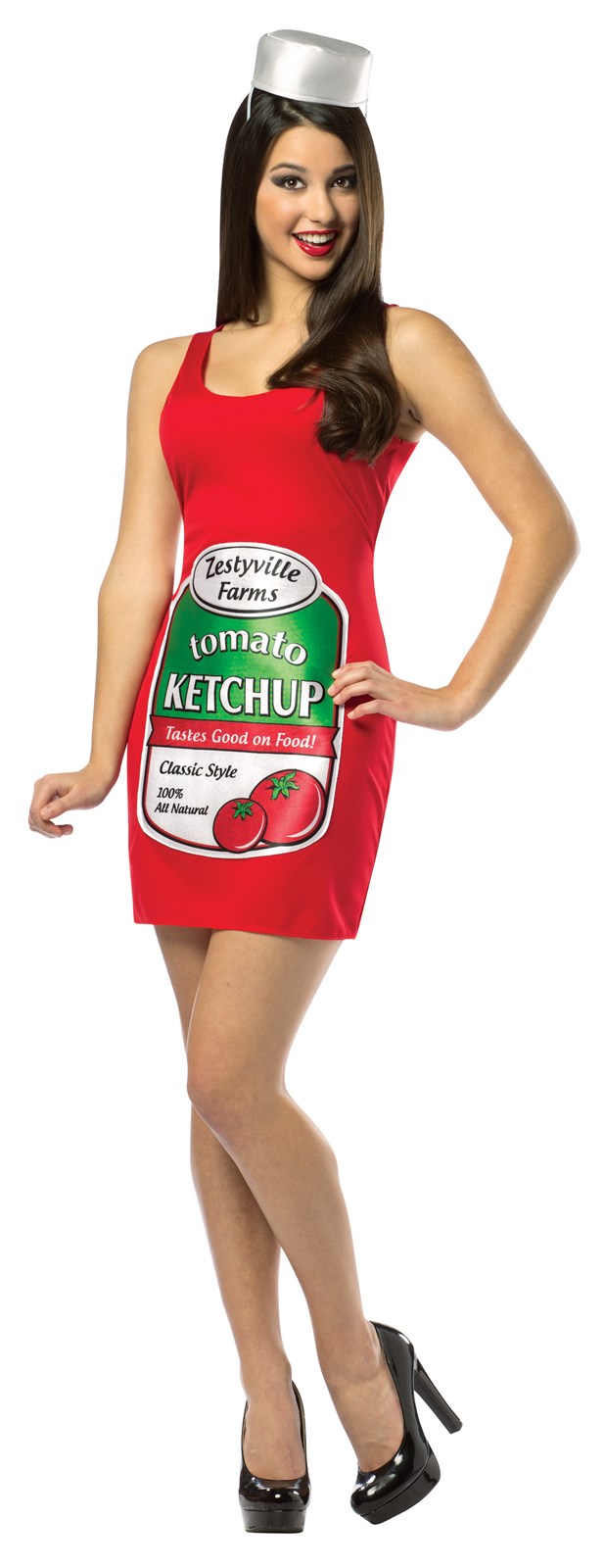 Zestyville Ketchup Adult Tank Dress