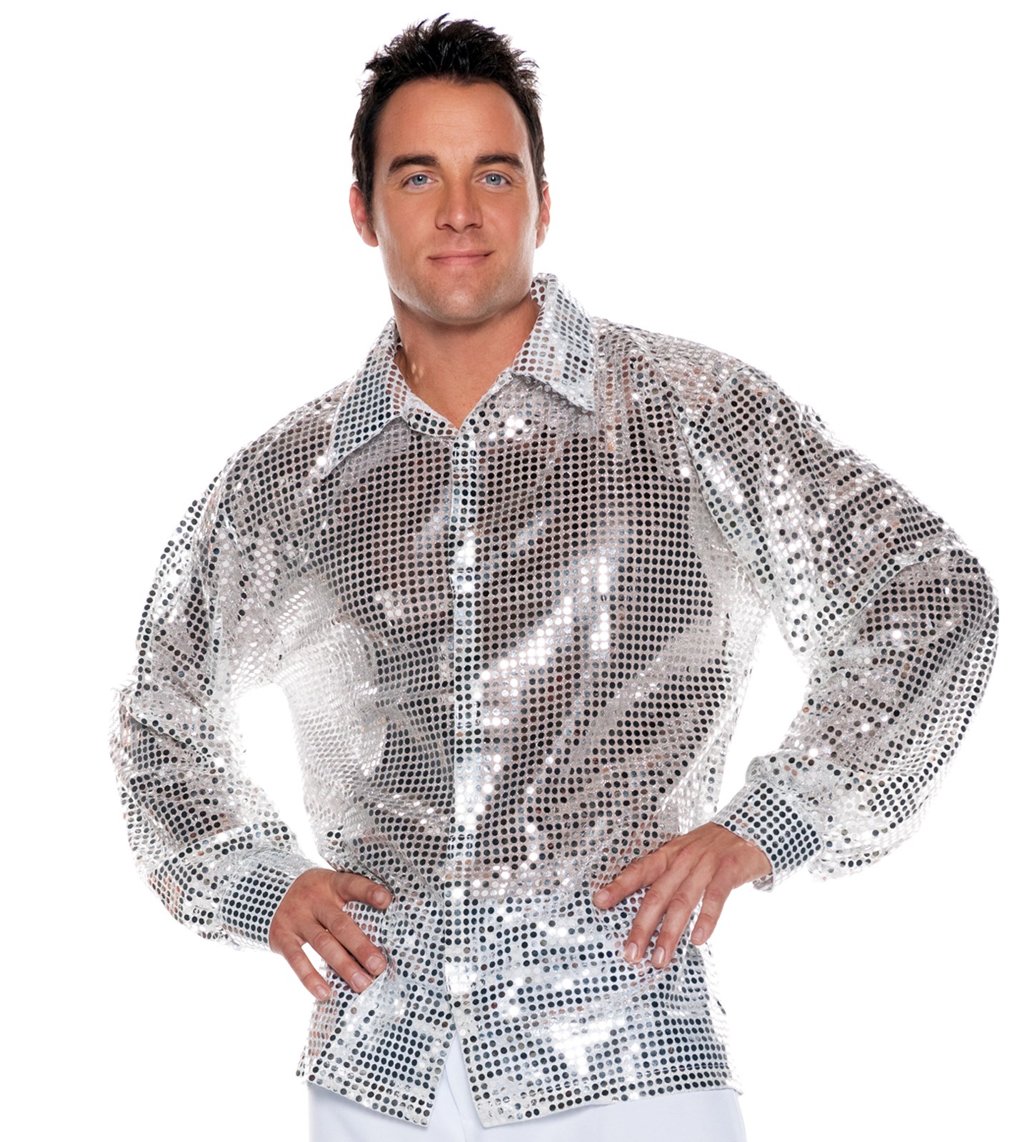 Silver Sequin Adult Shirt