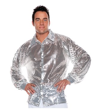 Silver Sequin Adult Shirt