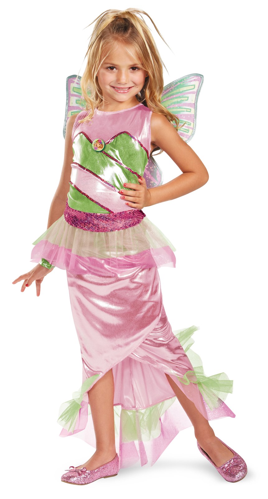 Winx Club Deluxe Flora Mermaid Child Costume