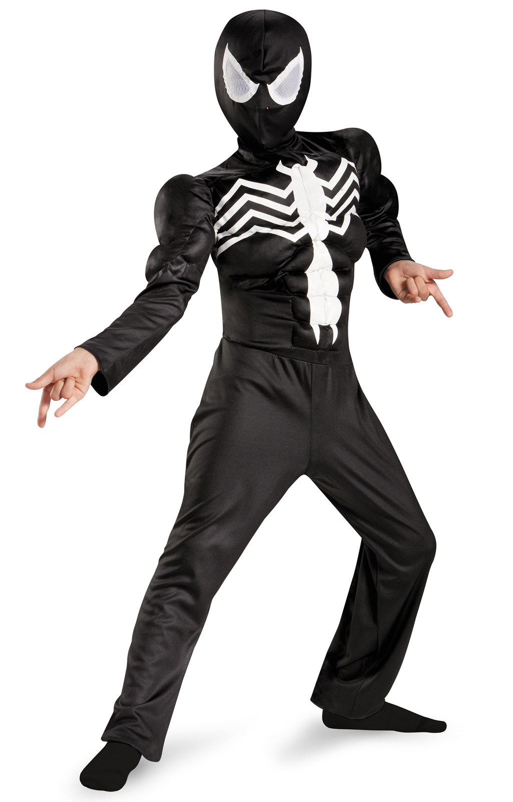 Ultimate Black Suited Spider-Man Muscle Child Costume