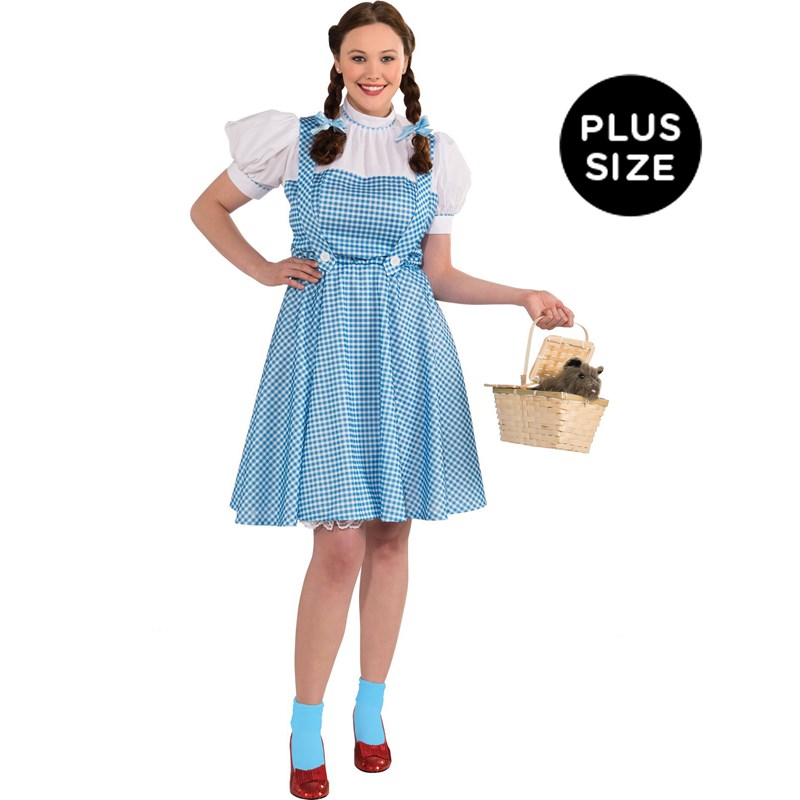 Wizard Of Oz Dorothy Adult Plus Costume for the 2022 Costume season.