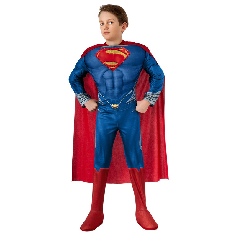 Superman Man of Steel Deluxe Light Up Child Costume for the 2022 Costume season.