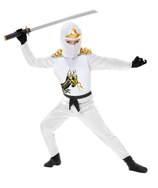 White Ninja Avengers Series II Toddler Costume