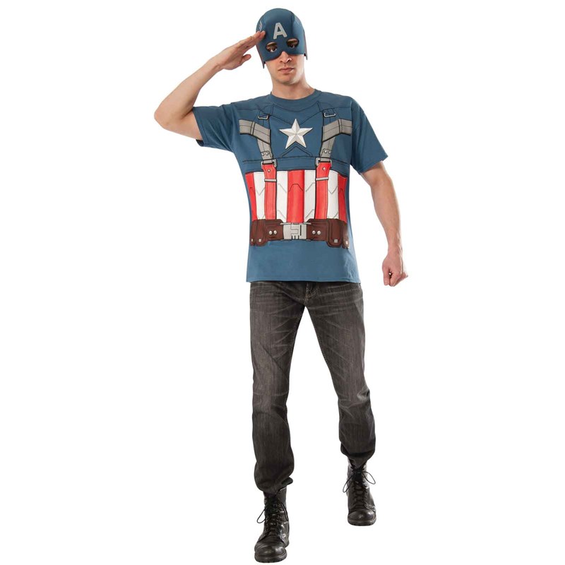 Captain America The Winter Soldier Retro T Shirt Kit Adult for the 2022 Costume season.