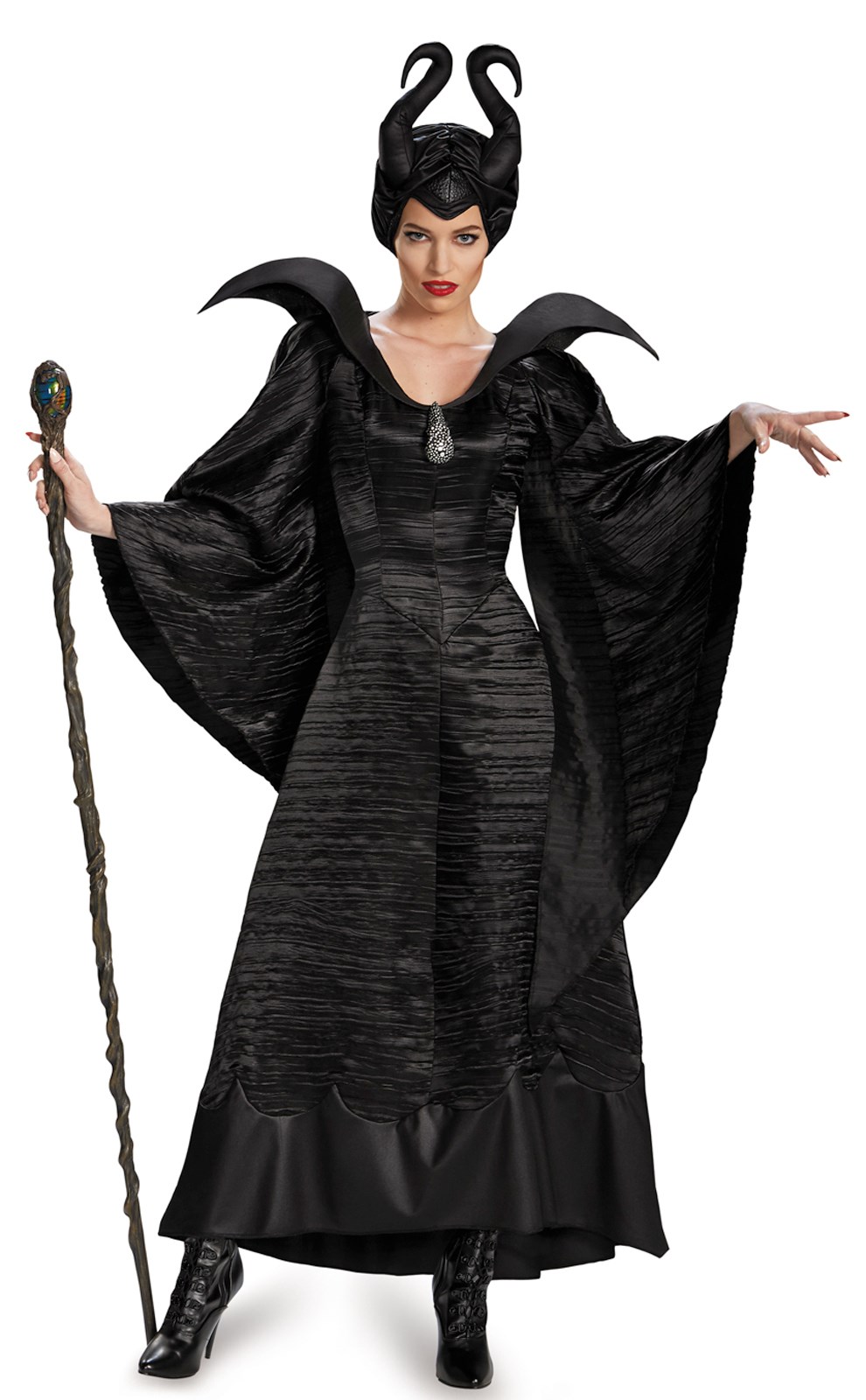 Maleficent Deluxe Christening Black Gown Adult Costume