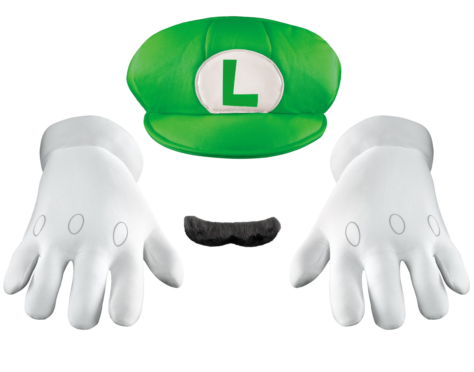 Super Mario Bros. - Luigi Hat, Gloves And Mustache Kit