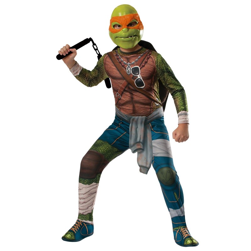 Teenage Mutant Ninja Turtle Movie   Deluxe Michelangelo Adult Costume for the 2022 Costume season.