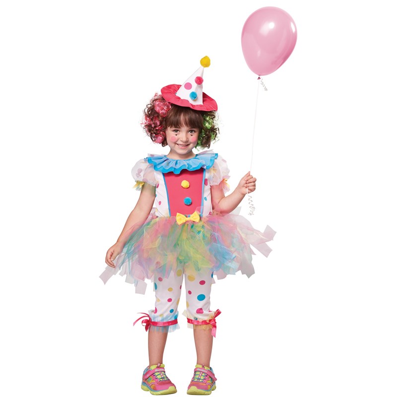 Rainbow Clown Toddler Costume for the 2022 Costume season.